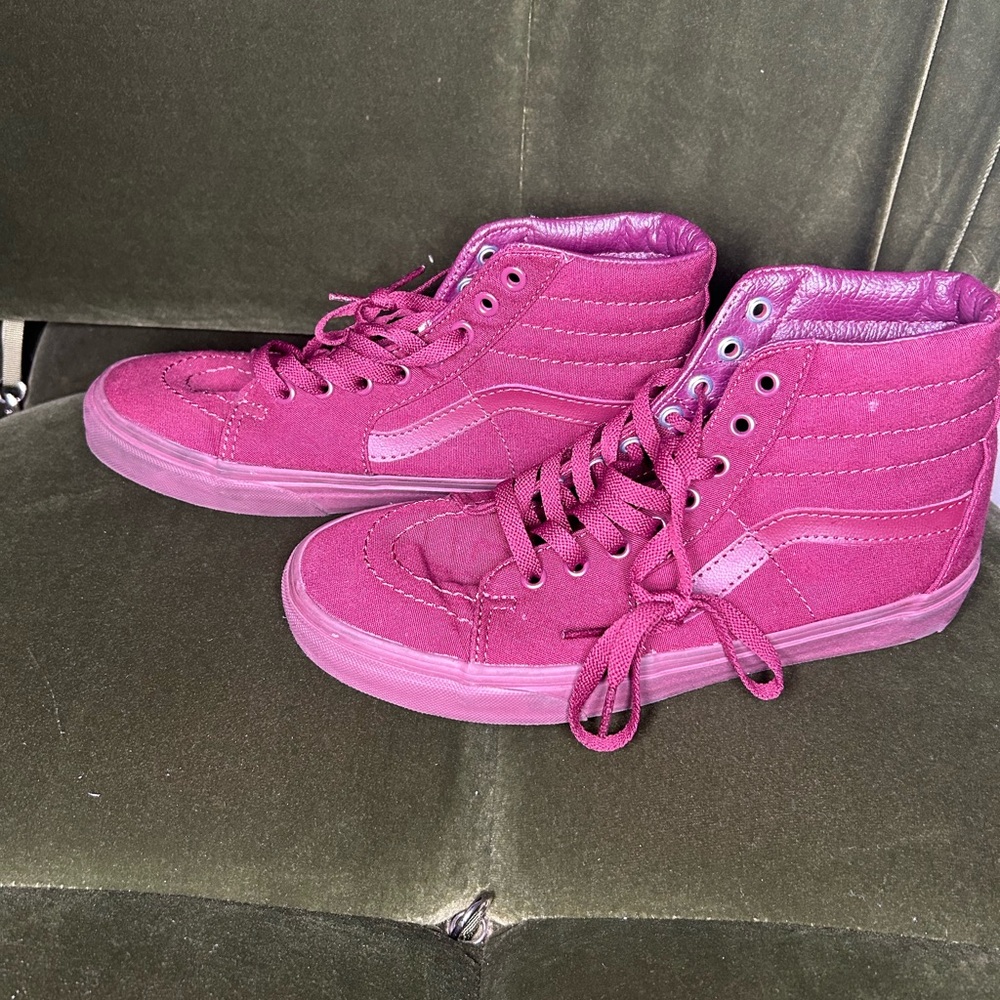 Vans Pink High-Top Sneakers Canvas Casual